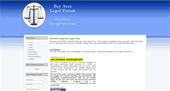 Desktop Screenshot of bayarealegalforum.org